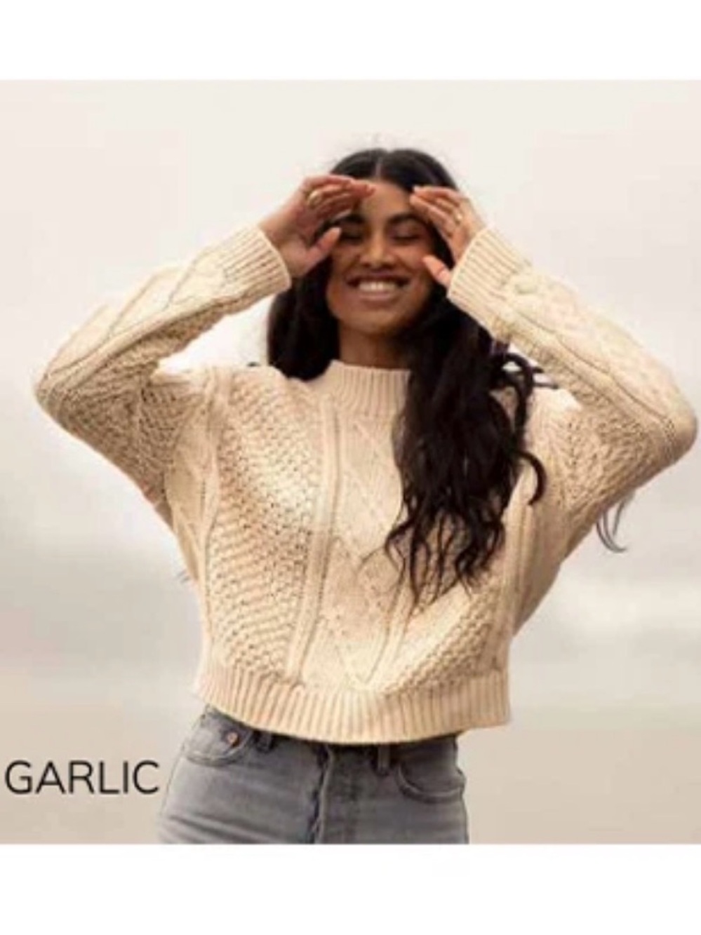 Jackson Rowe Neptune Sweater - Garlic (Cream)
